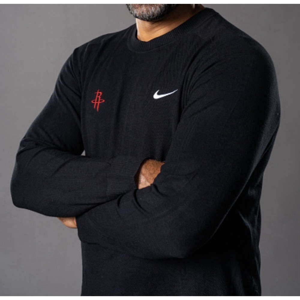 Nike Tiger Woods Black Golf Sweater Houston Rockets 3XL Lightweight DR5291-010